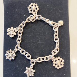 Elegant Silver Charm Bracelet